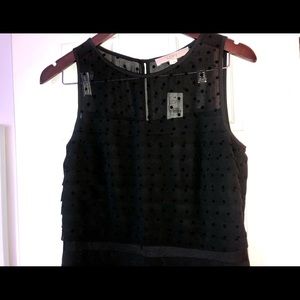 Loft Black Sheath dress size 4. New with tag